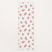 Tapis De Yoga Pastèque rose, Graines de pastèque, Motif d'été (Devant)