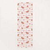 Tapis De Yoga Pastèques rouges, Coeurs, Grandes Pâtes, Motif d'é (Dos)