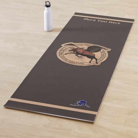 Tapis De Yoga Patch Flying Moose Aviation (En situation)