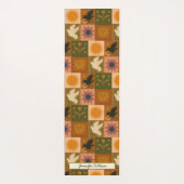 Tapis De Yoga Patchwork céleste bohémien avec symboles mystiques (Dos)