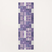 Tapis De Yoga Patchwork violet Quilt Yoga Mat (Devant)