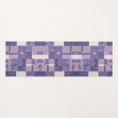 Tapis De Yoga Patchwork violet Quilt Yoga Mat (Devant (Horizontal))