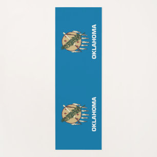 Tapis de yoga patriotiques avec drapeau de l'Oklah