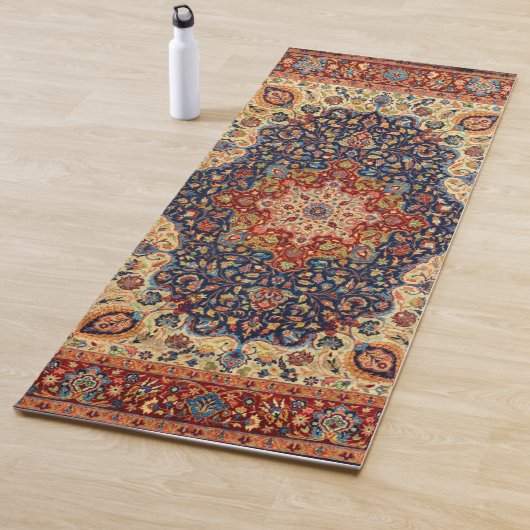 Tapis De Yoga Patteries Oriental Persian Turkish Carpet (En situation)