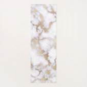 Tapis De Yoga Pattern de Chic White Gold Foil (Dos)