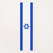 Tapis De Yoga Pavillon Israël bleu et blanc moderne (Devant)