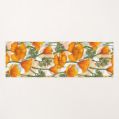 Tapis De Yoga Pavot de Californie (Devant (Horizontal))