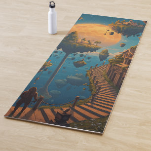 Tapis De Yoga Paysages oniriques flottants : îles célestes surré