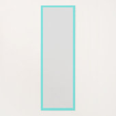 Tapis De Yoga Peace Love Beach Coeur Turquoise Coquillage (Dos)