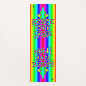 Tapis De Yoga Peace Love Yoga Rainbow Intentions (Devant)