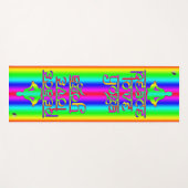 Tapis De Yoga Peace Love Yoga Rainbow Intentions (Devant (Horizontal))