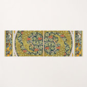 Tapis De Yoga Peacock Art Nouveau Style rond design complexe (Devant (Horizontal))