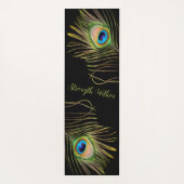 Tapis De Yoga Peacock Feather – Move With Grace Motivational (Dos)
