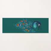 Tapis De Yoga Peacock Feathers (Devant (Horizontal))