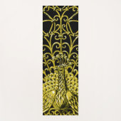 Tapis De Yoga Peacock Gold Art Nouveau (Devant)