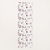 Tapis De Yoga PEANUTS | Motif rouge et noir (Devant)