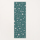 Tapis De Yoga Pearl Pattern on Transformative Teal Background (Devant)