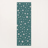 Tapis De Yoga Pearl Pattern on Transformative Teal Background (Dos)