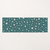 Tapis De Yoga Pearl Pattern on Transformative Teal Background (Devant (Horizontal))