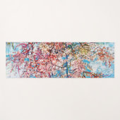 Tapis De Yoga Pêche à fleurs, Van Gogh (Devant (Horizontal))