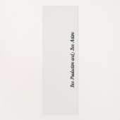 Tapis De Yoga Peigne | Crème couleur solide 2 personnelle (Devant)