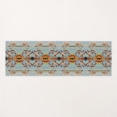 Tapis De Yoga Peint À La Main Par Nombre De Dauphins | Carreau m (Devant (Horizontal))