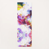 Tapis De Yoga Peinture Abstraite Couleur Vibrante (Devant)