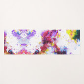 Tapis De Yoga Peinture Abstraite Couleur Vibrante (Devant (Horizontal))