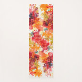 Tapis De Yoga Peinture Abstraite d'aquarelle orange brillante (Devant)