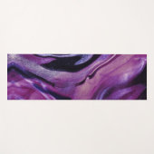 Tapis De Yoga Peinture acrylique marbrée Abstraite Parties scint (Devant (Horizontal))