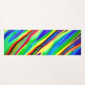 Tapis De Yoga Peinture arc-en-ciel Abstraite (Devant (Horizontal))