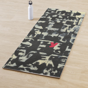 Tapis De Yoga Peinture d'alphabet par le Normand Wyatt