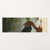 Tapis De Yoga Peinture de la faune d'Audubon Heron violet (Dos (Horizontal))