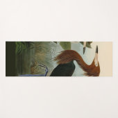 Tapis De Yoga Peinture de la faune d'Audubon Heron violet (Devant (Horizontal))