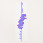 Tapis De Yoga Peinture d'orchidée violette violette (Devant)