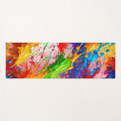 Tapis De Yoga Peinture humide colorée design (Devant (Horizontal))