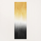 Tapis De Yoga Peinture jaune et noire : l'art moderne (Dos)