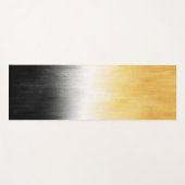 Tapis De Yoga Peinture jaune et noire : l'art moderne (Devant (Horizontal))