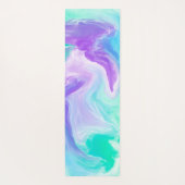 Tapis De Yoga Peinture numérique Abstraite en marbre violet (Dos)