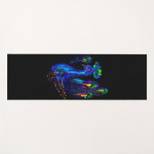 Tapis De Yoga Peinture Whimsical Peacock (Devant (Horizontal))