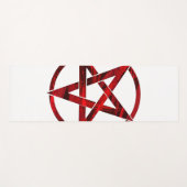 Tapis De Yoga Pentagram Red Devil (Devant (Horizontal))