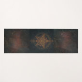 Tapis De Yoga Pentagramme Orné  (Devant (Horizontal))