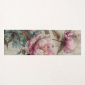 Tapis De Yoga Peonies peintes - Yoga Mat (Devant (Horizontal))