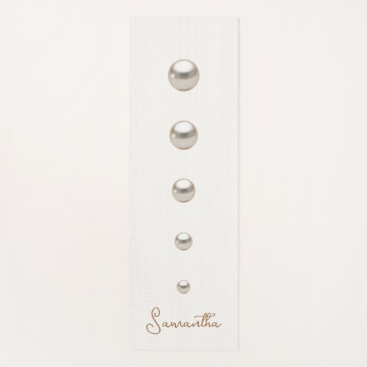 Tapis De Yoga Perles blanches (Devant)