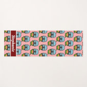 Tapis De Yoga perruche à poitrine rouge (Devant (Horizontal))