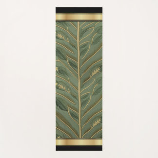 Tapis De Yoga Perse : Vert/Or - Yoga Mat