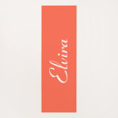 Tapis De Yoga Persimmon nom élégant | Style tendance (Dos)