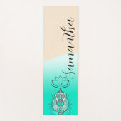 Tapis De Yoga Personalized Custom Name boho meditation (Devant)