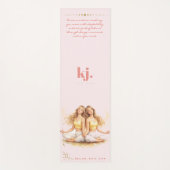 Tapis De Yoga Personalized Illustrated Gemini Zodiac Quote (Devant)