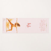 Tapis De Yoga Personalized Illustrated Leo Zodiac Quote (Devant (Horizontal))